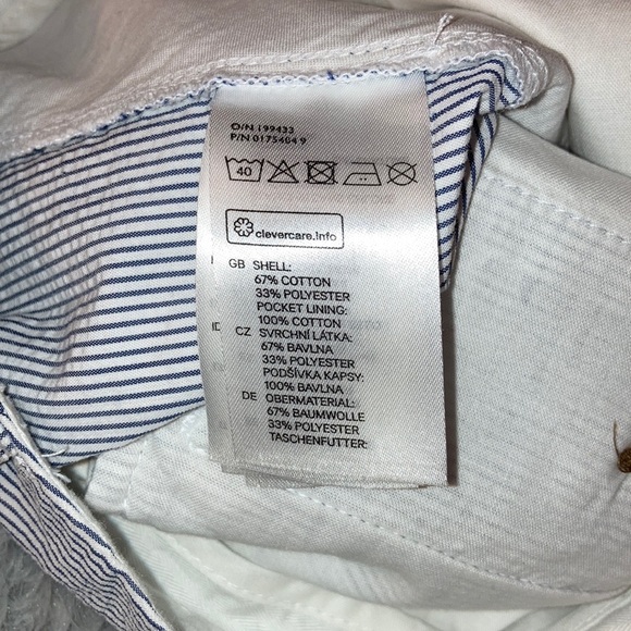 Navy Blue & white pin stripe shorts - Picture 6 of 10